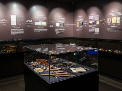The museum in Khawla Art and Culture highlights the history of Arabic calligraphy. Victor Besa / The National