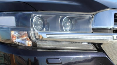 The Land Cruiser's LED headlights. SWP