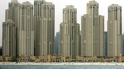 Jumeirah Beach Residence in Dubai. Landlords have to follow the correct procedure to evict a tenant. Pawan Singh / The National