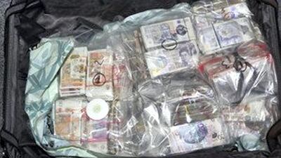 Authorities said they seized nearly £2 million stashed in five suitcases. Border Force