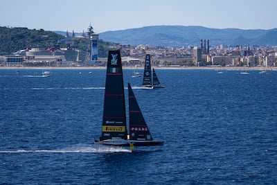 Luna Rossa Prada Pirelli racing yacht competes in the America's Cup. Photo: Prada