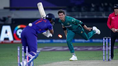 Shaheen Afridi decimated India's top order during 2021 T20 World Cup in Dubai. Reuters