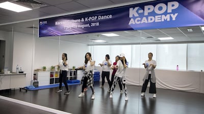 The K-pop Academy is hosted by the Korean Cultural Centre and is a free course that takes place over six weeks. Karma Gurung / The National