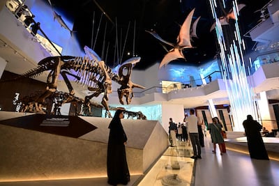 The museum houses the skeletons and remains of dinosaurs from around the world. AFP