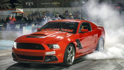 Obaid Al Marzoai's Roush Mustang. Khushnum Bhandari / The National