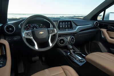 The interiors of the 2019 Chevrolet Blazer Premier are a let-down. Courtesy Chevrolet
