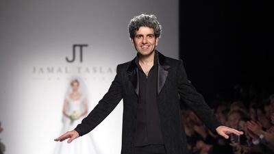 Palestinian designer Jamal Taslaq is based in Italy but dresses women across three continents. Elisabetta Villa / Getty Images