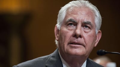 The US secretary of state Rex Tillerson is focusing his attention on mediating in Saudi Arabia and the UAE’s dispute with Qatar over its support for terrorism.Zach Gibson / Getty Images / AFP / June 13, 2017