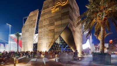 Bronze Award: Egypt, self-built pavilions, Category B (1,750m2-2,500m2), Exhibition Design. Photo: Expo 2020 Dubai