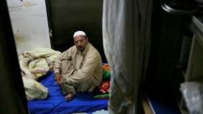 Mohammed Ishlaq back at his home in Abu Dhabi after his ordeal in Peshawar.