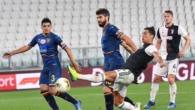 Cristiano Ronaldo in action. EPA