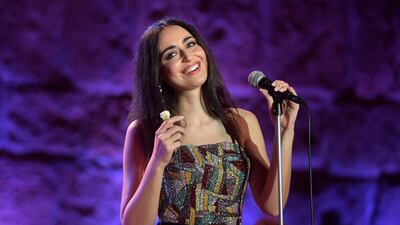 Syrian singer Faia Younan will perform with John Legend in Dubai. AFP