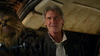‘Chewie, we’re home.’ Lucasfilm via AP