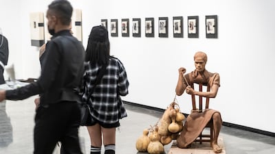 Multidisciplinary artist Shivani Aggarwal's solo exhibition The Traps We Weave at 1x1 Art Gallery.