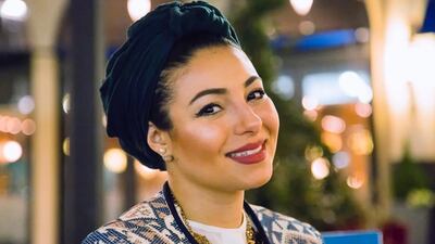 One of the women featured in Heidi Naguib's 'Muslim American Faces' project, who spoke about her struggle with her hijab and the difficulty of always having to explain herself. Naguib never names those featured in the project though their photos are accompanied by captions that often share very personal details about their lives. Courtesy Heidi Naguib / Muslim American Faces