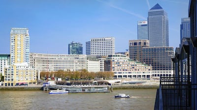 Mohamed Elbarkey stood outside London's Canary Wharf asking for a job in finance (Hilton London)