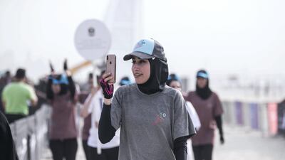 Women teams arrive at day one of Dubai Gov Games.