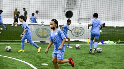 City Football Schools operate seven venues across Abu Dhabi and Dubai. Khushnum Bhandari / The National