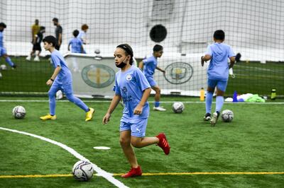 City Football Schools operate seven venues across Abu Dhabi and Dubai. Khushnum Bhandari / The National