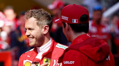 Sebastian Vettel, left, with teammate Charles Leclerc, has had plenty to smile about in pre-season and that can continue into the new season. Getty