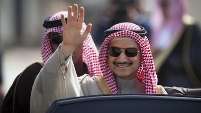 Saudi billionaire Prince Alwaleed bin Talal tweeted he has donated to Al Hilal FC. Majdi Mohammed/AP