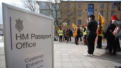 The union warns that the strike will likely have a 'significant impact' on the delivery of passports as the summer approaches. AFP