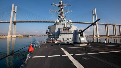 American and British jets and warships shot down drones and anti-ship missiles fired by the Houthis on Tuesday night, the US military said. AFP