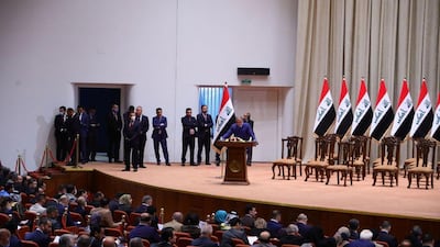 'I urge all political actors to come together around a national programme to serve Iraq's interests,' Mr Al Kadhimi said. EPA