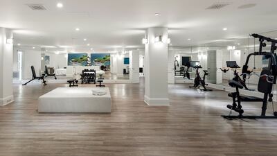 The property has its own gym