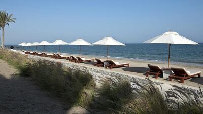 The beachfront at The Chedi. Courtesy GHM Group