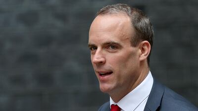 Brexit secretary Dominic Raab confirmed Britain would withhold any financial settlement in the event of a 'no deal' scenario. AFP
