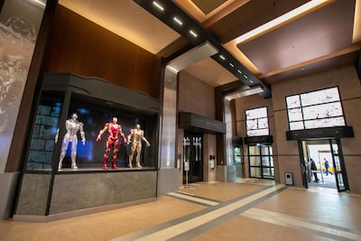 The lobby at Disney's Hotel New York – The Art of Marvel in Paris, France. Getty Images