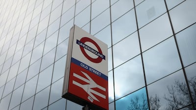 LONDON, ENGLAND - MARCH 15: A sign for Old Street tube station on the Old Street roundabout in Shoreditch which has been dubbed 'Silicon Roundabout' due to the number of technology companies operating from the area on March 15, 2011 in London, England. The relatively low rental rates and proximity to media and internet companies has made the area close to the roundabout a prime location for IT firms and web entrepreneurs. (Photo by Oli Scarff/Getty Images)