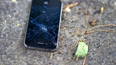 Familiar sight? A cracked screen on a smartphone. Peer Grimm / dpa / Corbis