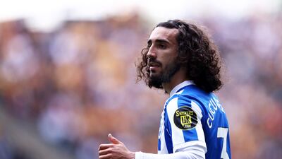 Left-back: Marc Cucurella (Brighton). Superb in Brighton’s impressive 3-0 win at Wolves. Saw more of the ball than any player on the pitch and provided a constant threat down the left flank. Crossed the ball which led to Bissouma’s late third. Getty