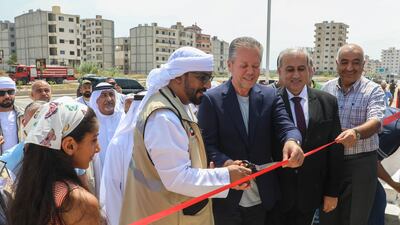 The Emirates Red Crescent has inaugurated the 47 prefabricated units in the Al Naqa’a housing project in the Latakia region in Syria. Photo: Wam