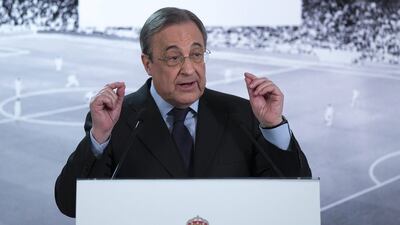 Real Madrid president Florentino Perez came out in defence of Rafa Benitez after last weekend's humbling defeat to rivals Barcelona. Gonzalo Arroyo Moreno / Getty Images