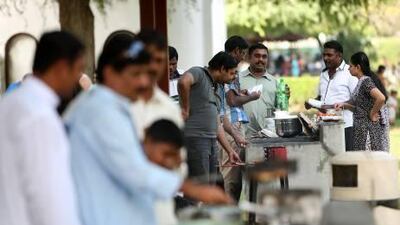 People hold barbecues on the first day of the Eid holiday at Safa Park in Dubai. Across the UAE, families and friends came together to celebrate the special day.