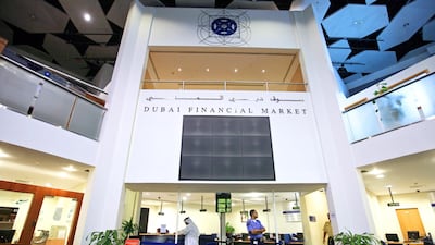 Dubai Financial Market on Tuesday reported a 52% drop in its first quarter net income. Randi Sokoloff / The National