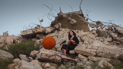 'Penelope', by Palestinian artist Raeda Saadeh, draws on the myth of Penelope from the 'Odyssey', who weaves and unweaves a tapestry while her husband is at sea. Courtesy of the artist and Rose Issa Projects