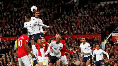 Soccer Football - Premier League - Manchester United v Liverpool - Old Trafford, Manchester, Britain - October 20, 2019 Liverpool's Joel Matip in action REUTERS/Russell Cheyne EDITORIAL USE ONLY. No use with unauthorized audio, video, data, fixture lists, club/league logos or "live" services. Online in-match use limited to 75 images, no video emulation. No use in betting, games or single club/league/player publications. Please contact your account representative for further details.