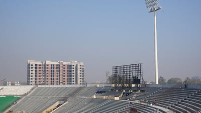 The Qaddafi Stadium in Lahore is undergoing major renovation for next month's ICC Champions. Reuters