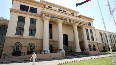 Abu Dhabi University’s Khalifa City Campus. For ADU, accreditation will allow its students overseas opportunities. Stephen Lock / The National