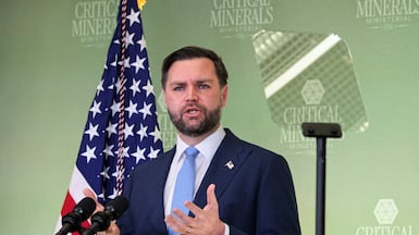 US Vice President JD Vance speaks during the Critical Minerals Ministerial at the State Department in Washington. Reuters