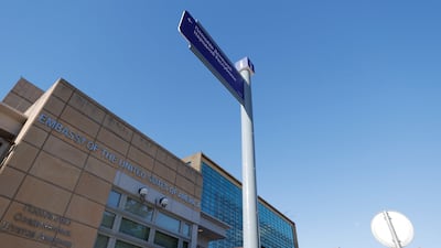 The US embassy in Moscow. Reuters