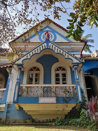 Colourful homes in Fontainhas, A neighbourhood in Goa that was heavily influenced by Portuguese influences. Courtesy Charukesi Ramadurai