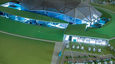 A model of a small modular reactor plant that Rolls-Royce SMR hopes to have operational by the end of the decade. AP