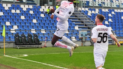AC Milan's Rafael Leao scored after six seconds on Sunday. Reuters