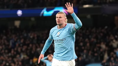 Manchester City's Erling Haaland, who admits he is at Manchester City to win the Champions League. PA