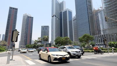 Dubai Taxi Company's business lines feature taxi, limousine, bus and last-mile delivery bike services. Chris Whiteoak / The National